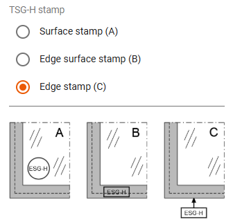 ESG-H Stempel, WS -Auswahl (EN)
